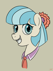 Size: 796x1063 | Tagged: safe, artist:rainbow-dosh, imported from derpibooru, coco pommel, adorkable, braces, cocobetes, cute, dork, female, solo