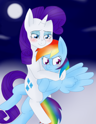 Size: 1204x1557 | Tagged: safe, artist:blackbewhite2k7, imported from derpibooru, rainbow dash, rarity, female, lesbian, mounting, raridash, shipping, textless