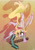 Size: 691x1000 | Tagged: safe, artist:kolshica, imported from derpibooru, derpy hooves, pegasus, pony, backbend, butt, diamond pickaxe, female, mare, minecraft, pickaxe, plot, solo
