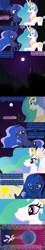 Size: 1120x6160 | Tagged: safe, artist:beavernator, imported from derpibooru, princess celestia, princess luna, alternate scenario, astronomy, comic, disproportionate retribution, moon, physics, science, stars, sun, to the moon, trollestia, tyrant celestia