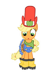 Size: 3000x4157 | Tagged: safe, artist:takua770, imported from derpibooru, applejack, suited for success, boots, cute, female, hat, simple background, solo