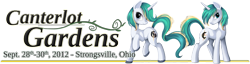 Size: 910x233 | Tagged: artist needed, safe, imported from derpibooru, oc, oc only, canterlot gardens, canterlot gardens convention, logo