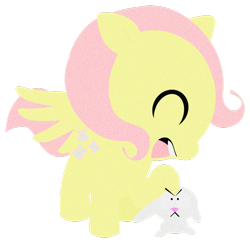 Size: 900x874 | Tagged: safe, artist:toonfreak, imported from derpibooru, angel bunny, fluttershy, south park, style emulation