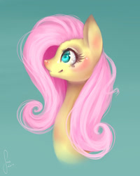 Size: 1600x2000 | Tagged: safe, artist:saoiirse, imported from derpibooru, fluttershy, cute, female, lineless, portrait, solo