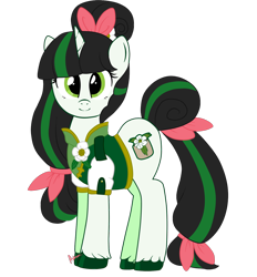 Size: 1300x1398 | Tagged: safe, artist:ashourii, imported from derpibooru, oc, oc only, oc:camellia green, pony, unicorn, clothes, solo