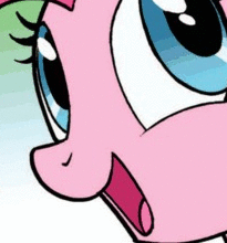 Size: 205x220 | Tagged: safe, idw, imported from derpibooru, pinkie pie, animated, female, reaction image, seizure warning, solo, vibrating