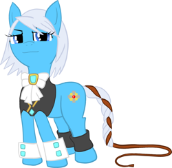 Size: 1454x1421 | Tagged: safe, artist:vosmy, imported from derpibooru, pony, ace attorney, braided tail, clothes, cufflinks, cuffs (clothes), franziska von karma, ponified, simple background, solo, whip, white background