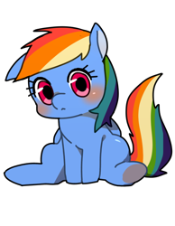 Size: 700x900 | Tagged: safe, artist:usagimochi, imported from derpibooru, rainbow dash, female, pixiv, solo