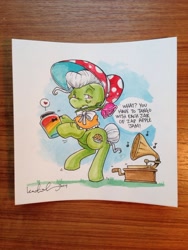 Size: 1024x1365 | Tagged: safe, artist:katiecandraw, idw, imported from derpibooru, granny smith, bowtie, comic, tango, zap apple jam