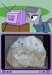 Size: 508x726 | Tagged: safe, imported from derpibooru, maud pie, maud pie (episode), bubsy collection, exploitable meme, jontron, meme, obligatory pony, rockington, tv meme