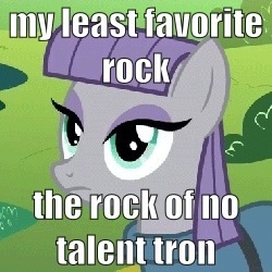 Size: 250x250 | Tagged: safe, imported from derpibooru, maud pie, maud pie (episode), adventure in the comments, female, image macro, mad (tv series), mad magazine, meme, rock, rock pun, solo