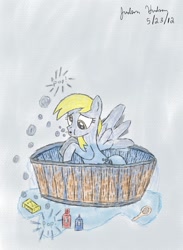 Size: 1408x1920 | Tagged: safe, artist:judhudson, imported from derpibooru, derpy hooves, pegasus, pony, female, mare, solo