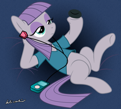 Size: 941x850 | Tagged: safe, artist:marelynmanson, imported from derpibooru, boulder (pet), maud pie, maud pie (episode), boulder (g4), female, ipod, solo