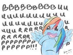 Size: 1024x768 | Tagged: safe, artist:judhudson, imported from derpibooru, rainbow dash, burp, female, solo, wat