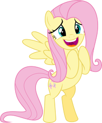 Size: 5000x6038 | Tagged: safe, artist:missbeigepony, imported from derpibooru, fluttershy, pegasus, pony, maud pie (episode), absurd resolution, bipedal, female, open mouth, simple background, solo, transparent background, vector