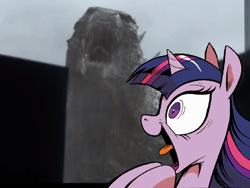 Size: 800x600 | Tagged: safe, idw, imported from derpibooru, twilight sparkle, alicorn, kaiju, pony, excited twilight meme, fangasm, female, godzilla, godzilla (series), godzilla 2014, mare, meme, twilight sparkle (alicorn)