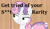 Size: 596x345 | Tagged: safe, edit, edited screencap, imported from derpibooru, screencap, rarity, sweetie belle, pony, unicorn, for whom the sweetie belle toils, censored, censored vulgarity, female, grammar error, hub logo, solo