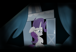 Size: 2168x1472 | Tagged: safe, artist:littlecloudie, imported from derpibooru, rarity, for whom the sweetie belle toils, bad future, female, insanity, marshmelodrama, nightmare, scene interpretation, solo