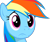 Size: 979x816 | Tagged: safe, artist:ladynoob, imported from derpibooru, rainbow dash, female, sad, simple background, solo, transparent background, vector