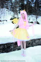 Size: 2000x3000 | Tagged: safe, artist:tinemarieriis, imported from derpibooru, fluttershy, human, clothes, cosplay, dress, element of kindness, irl, irl human, photo, short dress, snow, solo