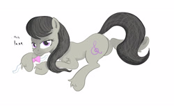 Size: 2532x1580 | Tagged: safe, artist:frikdikulous, imported from derpibooru, octavia melody, bowtie, colored, female, simple background, sketch, solo