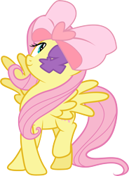 Size: 6000x8143 | Tagged: safe, artist:tehwatever, imported from derpibooru, fluttershy, absurd resolution, female, kill la kill, nui harime, simple background, solo, transparent background, vector