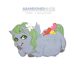 Size: 709x567 | Tagged: safe, artist:fwufee, imported from derpibooru, fluffy pony, abandoned angel, author:spaghettidave, fluffy pony foals