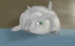 Size: 1024x633 | Tagged: safe, artist:waggytail, imported from derpibooru, fluffy pony, doodle, grumpy, random style, solo