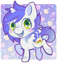 Size: 433x479 | Tagged: safe, artist:miss-glitter, imported from derpibooru, oc, oc only, oc:wickle smack, alicorn, pony, alicorn oc, solo