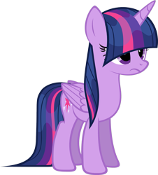 Size: 1171x1297 | Tagged: safe, artist:zacatron94, imported from derpibooru, twilight sparkle, alicorn, pony, bangs, covering eyes, cute, female, frown, grumpy, hair over eyes, mare, simple background, solo, transparent background, twilight sparkle (alicorn), unamused, unhappy, vector, wet, wet hair, wet mane