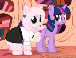 Size: 650x500 | Tagged: safe, artist:mixermike622, imported from derpibooru, twilight sparkle, oc, oc:fluffle puff, alicorn, pony, business suit, businessmare, dress suit, female, mare, single panel, twilight sparkle (alicorn)