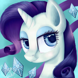 Size: 894x894 | Tagged: safe, artist:lucydubstepmands, imported from derpibooru, rarity, female, portrait, solo