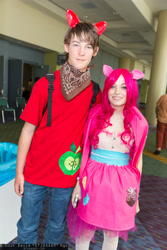 Size: 3840x5760 | Tagged: safe, imported from derpibooru, big macintosh, pinkie pie, human, cosplay, irl, irl human, photo