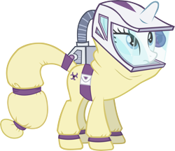 Size: 6000x5180 | Tagged: safe, artist:notlikelyanartist, imported from derpibooru, rarity, pony, unicorn, absurd resolution, female, hazmat suit, mare, simple background, solo, transparent background, vector