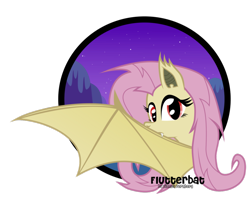 Size: 992x806 | Tagged: safe, artist:oobrushstrokeoo, imported from derpibooru, fluttershy, fangs, female, flutterbat, solo