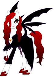 Size: 1200x1700 | Tagged: safe, artist:moonlight-pen, imported from derpibooru, oc, oc only, oc:lady veronica, vampire, vampony, clothes, female, solo