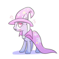 Size: 1100x1100 | Tagged: safe, artist:joycall6, imported from derpibooru, trixie, pony, unicorn, blushing, female, mare, solo, tsundere