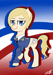 Size: 1024x1449 | Tagged: safe, artist:galaxyart, imported from derpibooru, pony, crimea, natalia poklonskaya, ponified, solo