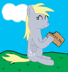 Size: 577x606 | Tagged: safe, artist:cdj, imported from derpibooru, derpy hooves, pegasus, pony, female, fruit, mare, solo