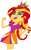 Size: 4219x6811 | Tagged: safe, artist:that1megaleafan, imported from derpibooru, sunset shimmer, equestria girls, absurd resolution, crown, evil, faic, fall formal, fall formal outfits, female, meme, prom queen meme, pure unfiltered evil, simple background, solo, trace, transparent background, vector