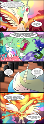 Size: 713x2000 | Tagged: safe, artist:madmax, imported from derpibooru, discord, princess celestia, princess luna, comic:memories of the sun, comic, commission, crossover, doctor who, rings of akhaten