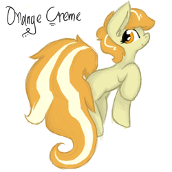 Size: 512x512 | Tagged: safe, artist:zetapuppis, imported from derpibooru, oc, oc only, oc:orange cream, pony, legends of equestria, solo