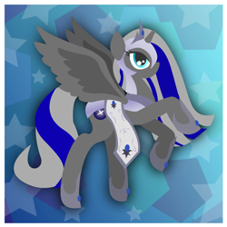 Size: 1536x1536 | Tagged: safe, artist:narxinba222, imported from derpibooru, oc, oc only, alicorn, pony, alicorn oc, solo