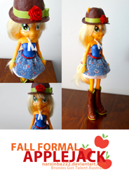 Size: 1000x1359 | Tagged: safe, artist:narxinba222, imported from derpibooru, applejack, equestria girls, custom, customized toy, doll