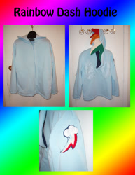 Size: 2550x3300 | Tagged: safe, artist:nekofallenone, imported from derpibooru, rainbow dash, clothes, craft, hoodie