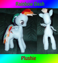 Size: 2550x2736 | Tagged: safe, artist:nekofallenone, imported from derpibooru, rainbow dash, irl, photo, plushie