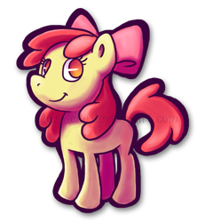 Size: 621x671 | Tagged: safe, artist:lazulelle, imported from derpibooru, apple bloom, female, solo