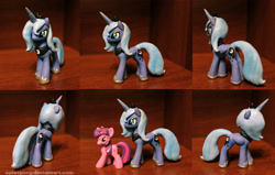 Size: 1812x1154 | Tagged: safe, artist:aplexpony, imported from derpibooru, princess luna, twilight sparkle, clay, figurine, s1 luna