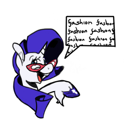 Size: 675x667 | Tagged: safe, artist:enma-darei, imported from derpibooru, rarity, female, glasses, one word, solo, unshorn fetlocks