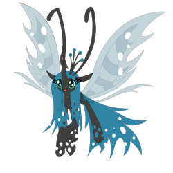 Size: 1280x1280 | Tagged: safe, artist:thaumaturtle, derpibooru exclusive, imported from derpibooru, queen chrysalis, breezie, breeziefied, cute, cutealis, female, simple background, solo, species swap, transparent background